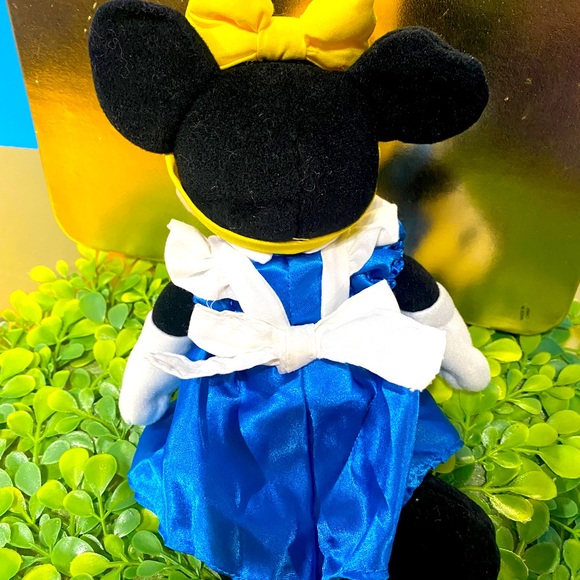 DISNEY EXCLUSIVE NWT VTG 90s MINNIE MOUSSE AS ALICE IN WONDERLAND BEAN BAG PLUSH - Picture 8 of 12